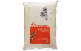 Pure & Sure Organic Gram Flour (Besan)   Pack  1 kilogram